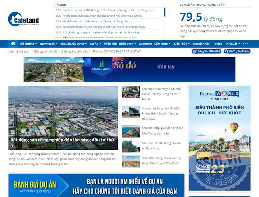 web đăng tin bđs miễn phí Cafeland.vn
