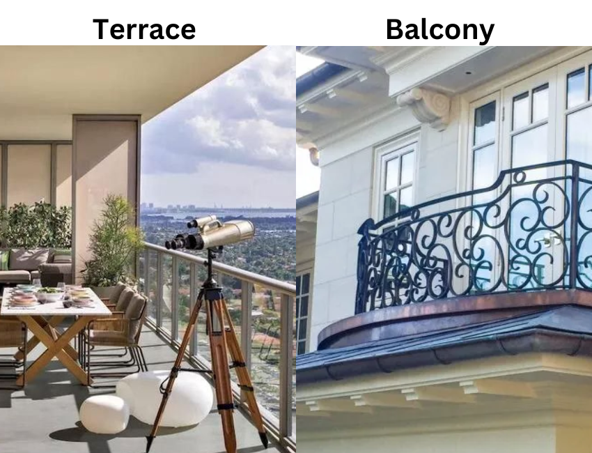Terrace là gì balcony là gì