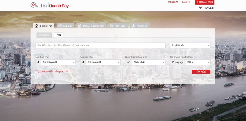 Website đăng tin bất động sản - OneDay