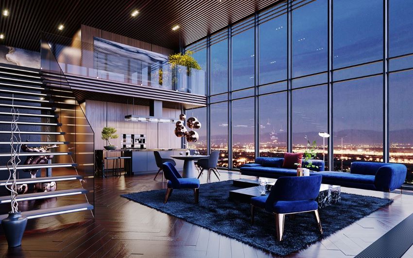 Mỗi căn Penthouse có lối ra vào riêng