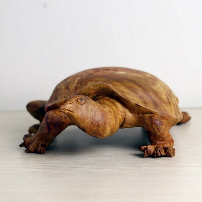 rùa gỗ phong thủy