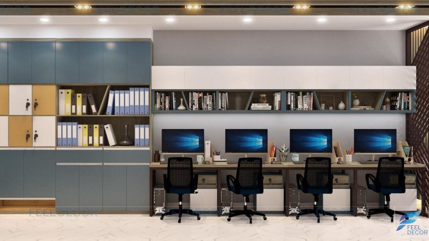 Mẫu thiết kế văn phòng 40m2 đơn giản và hiện đại
