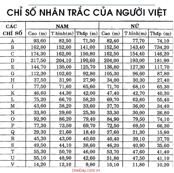 chi-so-nhan-trac-hoc-nguoi-viet-oneday