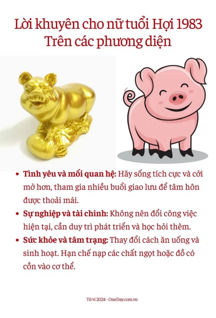 Tử Vi Tuổi Quý Hợi 1983 Năm 2024 Nữ Mạng Luận Giải Hung Hay Cát